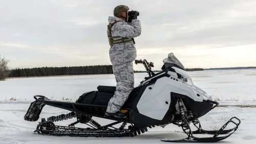 Polaris Made A Stealth Snowmobile Because Apparently That’s A Thing Now