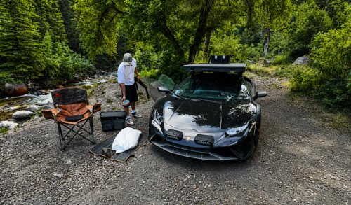 Lamborghini, Watch a YouTuber Turn a 1,500-HP Lamborghini Into a High-Tech Luxury Campsite