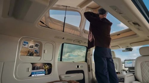 This Electric Camper SUV Has Heated Floors, A Loft, And Built-In Storage. See The SkyNomad N90 Max Studio.