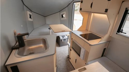 Polydrops' new off-road trailer is the epitome of compact camping in style