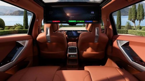 BMW, China's BMW iX5 Has More Of Everything, Including A Huge TV In The Back