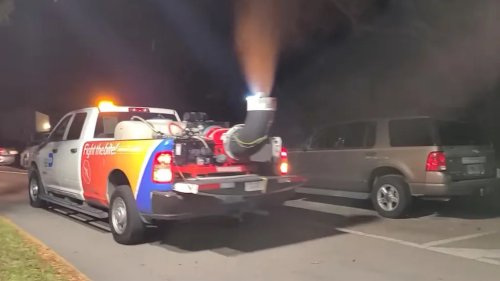 These Trucks Exist Solely to Spray Mosquitoes With Giant Foggers