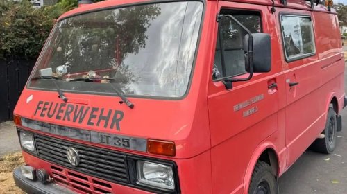 At $12,000, Is This 1989 VW LT35 Feuerwehr Camper Van A Hot Ticket?