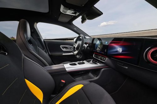 Mercedes, Mercedes-AMG's New CLA45 Is a 680-Horsepower Tri-Motor EV in Sedan and Wagon Flavors