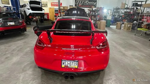 Porsche, I drove a 500-horsepower Porsche Cayman, and it beat a GT4 RS where it matters