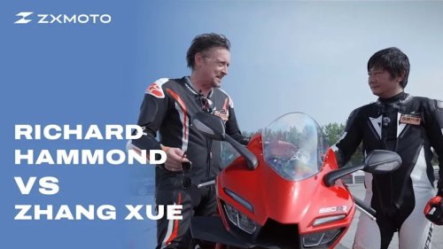 Richard Hammond 'Compares' ZXMoto 820RR to a Ducati Panigale V2 on Track. We Have Thoughts