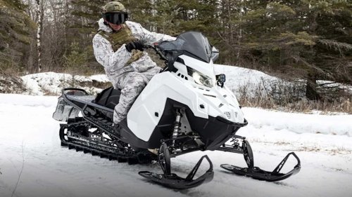 Polaris Made A Stealth Snowmobile Because Apparently That’s A Thing Now