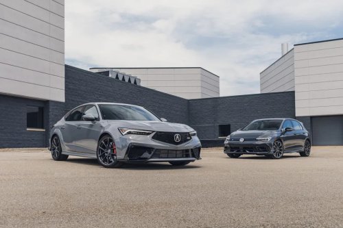 We Pit the Acura Integra Type S Against the VW Golf R to See Just How Much Difference a Manual Makes