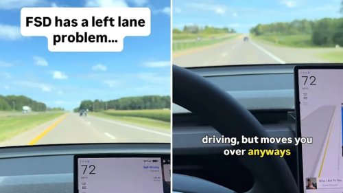 Tesla owner flags FSD's left-lane habit, say right signal can nudge the system to switch lanes