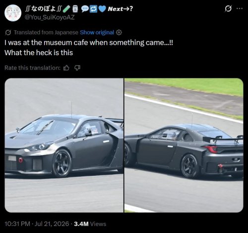 Toyota, Toyota Yaris, Toyota’s Secret Mid-Engine Sports Car With Yaris Lights Is Buzzing Around Fuji