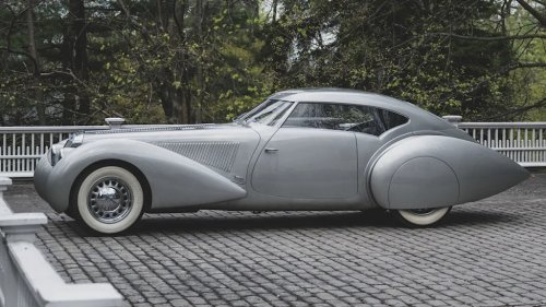 A 1937 Delage D8-120S Aerodynamic Coupe in Photos