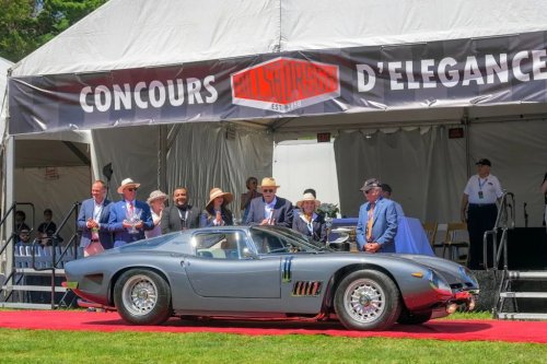 A Mercedes and a Bizzarini Drive into a Concours... Both Win!
