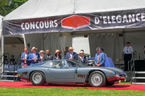 A Mercedes and a Bizzarini Drive into a Concours... Both Win!