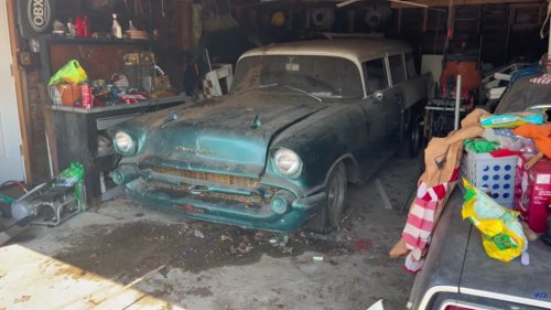 This 1957 Chevy Bel Air Gets Cleaned For The First Time In 30 Years