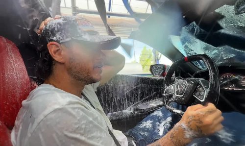 He Hung a $100K C8 Corvette Upside Down From a Crane—And That Wasn’t Even the Most Destructive Part