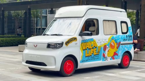 Chevy, This Tiny EV Camper Is Smaller Than A Chevy Bolt. It Sleeps Four