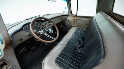 This Tesla-Powered 1958 Chevy Apache Still Has A 5-Speed Manual