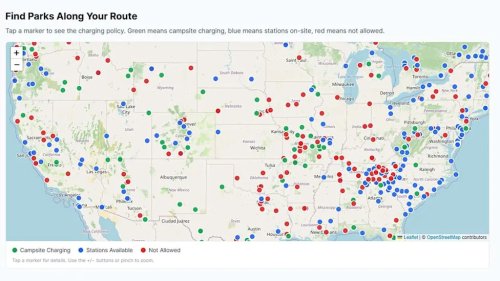 This New Map Exposes Campsites That Ban EV Charging—And Highlights Those That Don’t