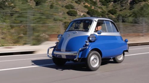 BMW, Jay Leno Drives The Tiny BMW That Helped Save The Brand