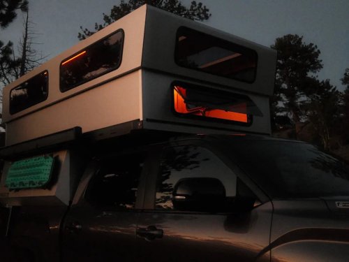 This Rugged, Hard-Shelled Truck Camper Elevates at the Push of a Button