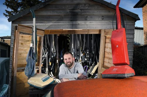 400 vacuum cleaners and 16 classic cars? This enthusiast prizes them all