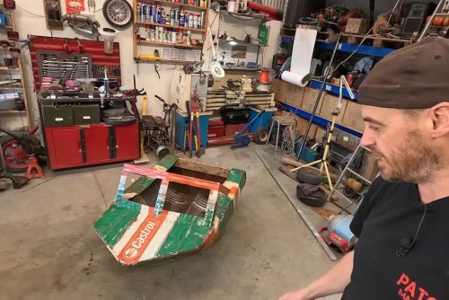 YouTuber Builds a Working River Boat out of Scrap Oil Drums—and Actually Takes It on the Water