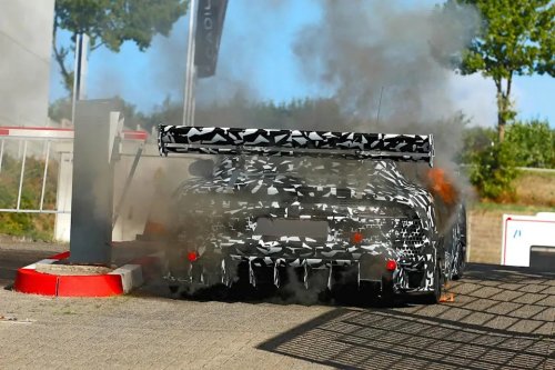 Mercedes-AMG GT Black Series Prototype Catches Fire at the Nürburgring