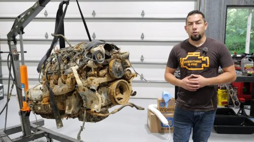 GM, This Is What Four Years in a River Does to a GM 6.2L V8