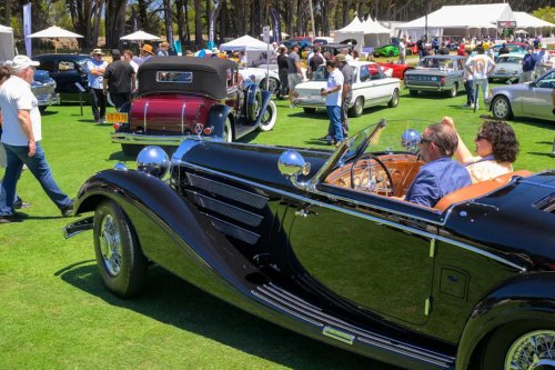 A Mercedes and a Bizzarini Drive into a Concours... Both Win!