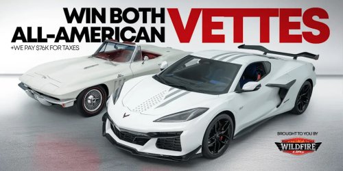 Win Two All-American Corvettes—and Get 5X Entries With Our Link