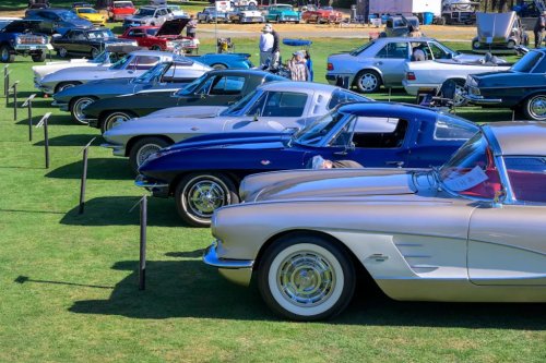 A Mercedes and a Bizzarini Drive into a Concours... Both Win!