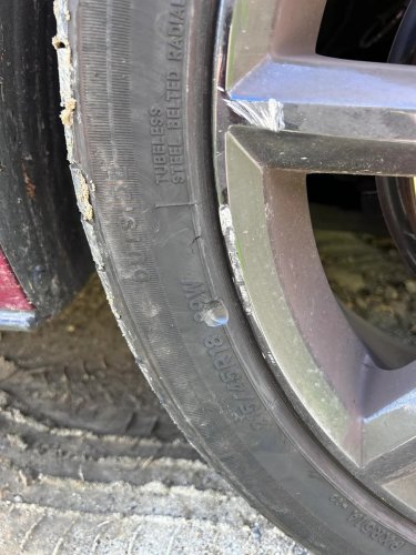 Reddit User Questions if His Parking Has Shredded His Tires