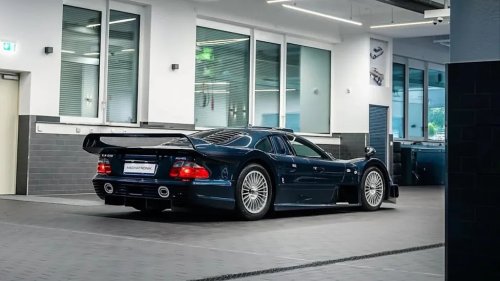 Mercedes, The only Mercedes CLK GTR to be painted in this dark blue color has emerged from hibernation
