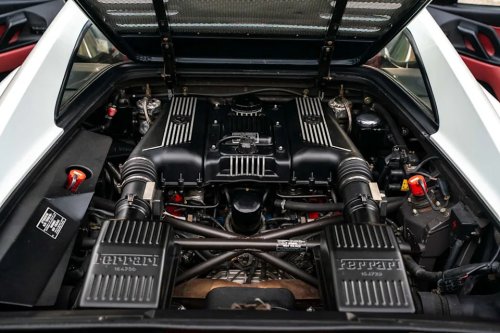 A White Six-Speed F355 With 34,943 Miles Is at £138,000 With a Day to Go. The Paperwork Will Set the Final Price