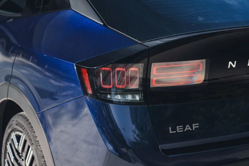 See Exterior Pics of the 2026 Nissan Leaf Platinum+
