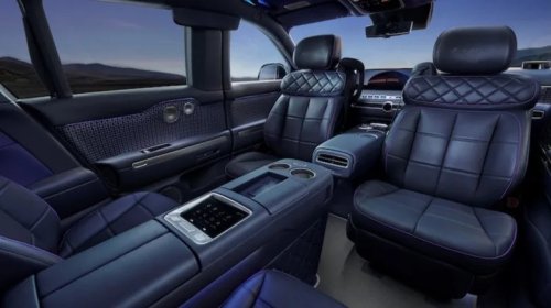 Genesis, SUV, Genesis GV90 Puts Coach Doors, Heated Floor And A Huge Pop-Up TV Into Flagship EV SUV