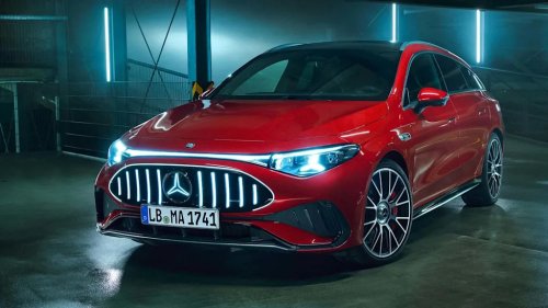 The New Mercedes-AMG CLA EV’s Huge Power Comes From Three Tiny Motors