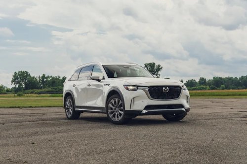 Mazda, Mazda CX-90, Dodge, Dodge Charger, Dodge Charger R/T, Mazda's Three-Row CX-90 Is Lighter and Faster Than a 420-HP Dodge Charger R/T We Tested