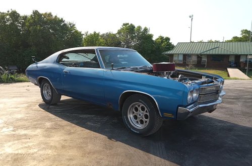 He Paid $11K for a Rusted ’70 Chevelle and Dropped a $30K Engine Into It in an Airbnb Driveway