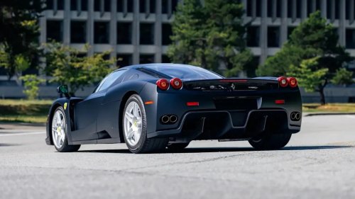 The World’s Only Matte Black Ferrari Enzo Was Built For Royalty, Now It’s For Sale
