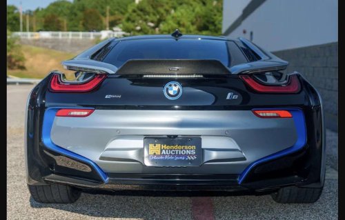 Low-Mileage 2015 BMW i8 With 22-Inch HRE Wheels Crosses the Block at Henderson Auctions