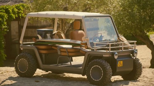 This Funky Electric Beach Buggy Is a Future Shuttle for Folks Who Can Afford Luxury Vacations