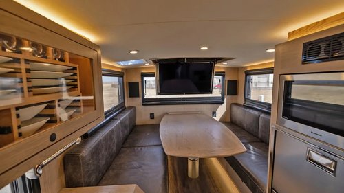 This $1.1 Million Adventure Vehicle Hides a Plush Interior With a Full-Size Kitchen