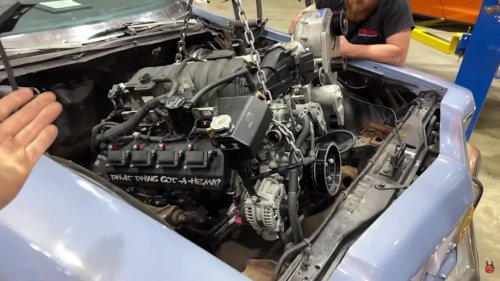 Man Drops A Procharged 6.4L Hemi In A 1975 Oldmobile Delta 88 Royale Rolling On 26