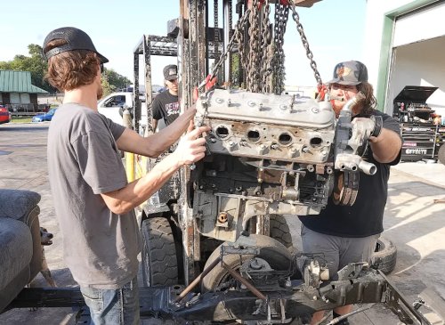 He Ripped a V8 out of a Denali, Strapped It to a Couch, and Accidentally Lost a Wheel at 55 MPH
