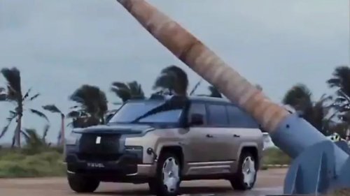 BYD, SUV, Forget Crash Tests. BYD Dropped a Palm Tree on Its Flagship SUV — and the Footage Is Wild