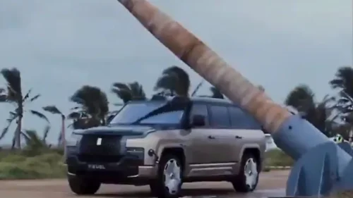 BYD, SUV, Forget Crash Tests. BYD Dropped a Palm Tree on Its Flagship SUV — and the Footage Is Wild