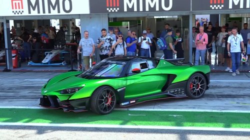SuperCar, Watch the Gallardo-derived Pambuffetti PJ-01 supercar roar around the Monza track with pure V10 sounds