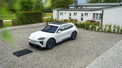 Porsche’s wireless electric car charger is now available for the Cayenne