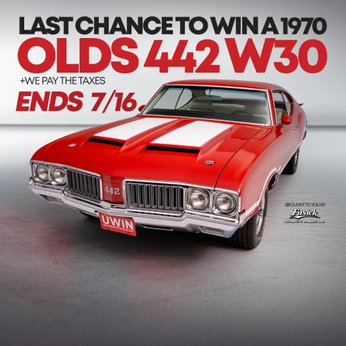 Oldsmobile, Win a Fully Restored 1970 Oldsmobile 442 W30 in the Dream Giveaway